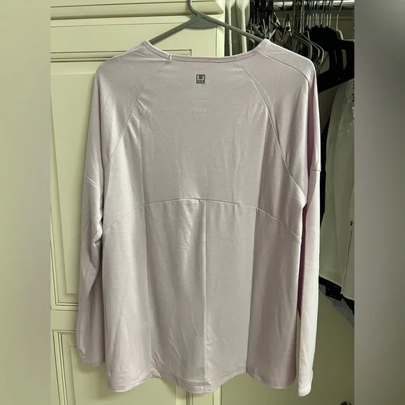 NWT Huk Women’s Waypoint Crew Long Sleeve Tee Large Winsome Orchid Purple - Picture 5 of 11